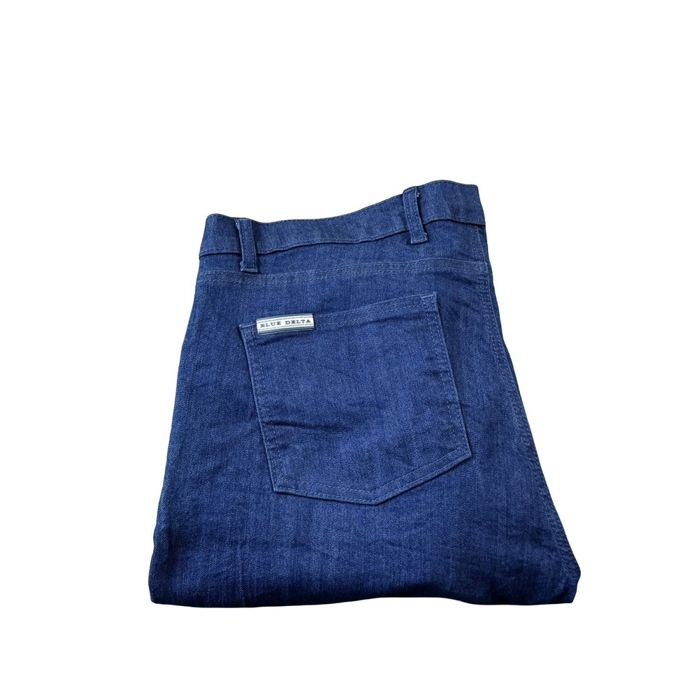 Blue Delta X Tom James Bespoke Indigo Stretch Mens Jeans Size 40x27